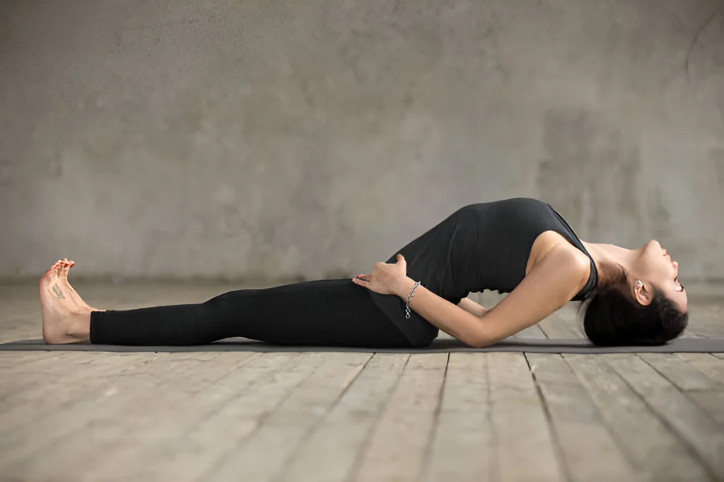 Matsyasana yoga for neck pain