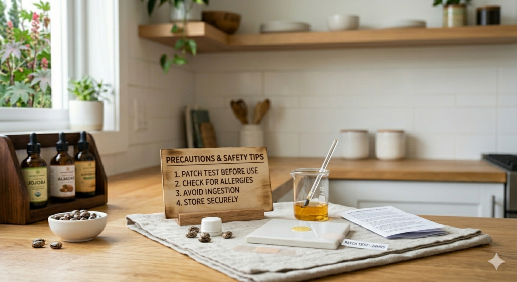 Safety tips of use of castor oil