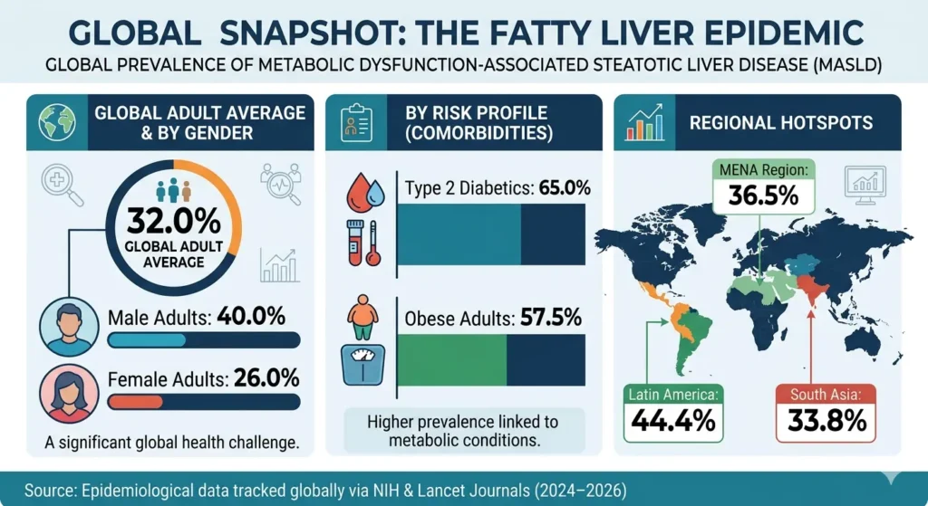 fatty liver stats around the world