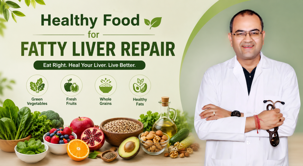 healthy diet for fatty liver by Dr. Ish Handa.